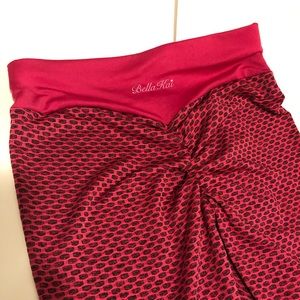 Bella kai small pink/black butt shaping leggings NEW